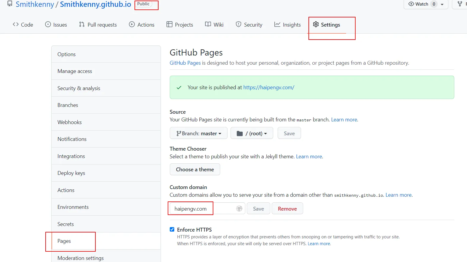 github域名绑定