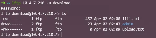 vsftpd测试2